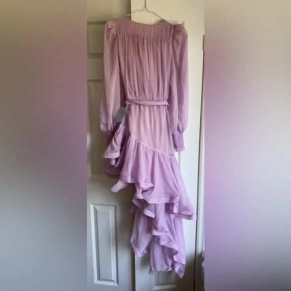 Elliatt Lavender High-Low Ruffle Dress - Picture 4 of 8